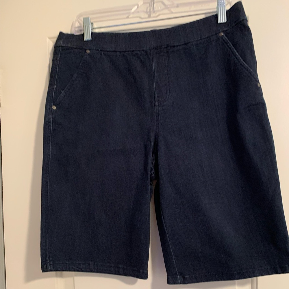 Cotton,rayon denim shorts